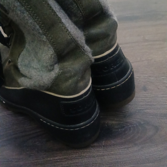 Sorel Tivoli III High Boot Nori/Black Lace Up Waterproof Size 7 - Picture 5 of 9